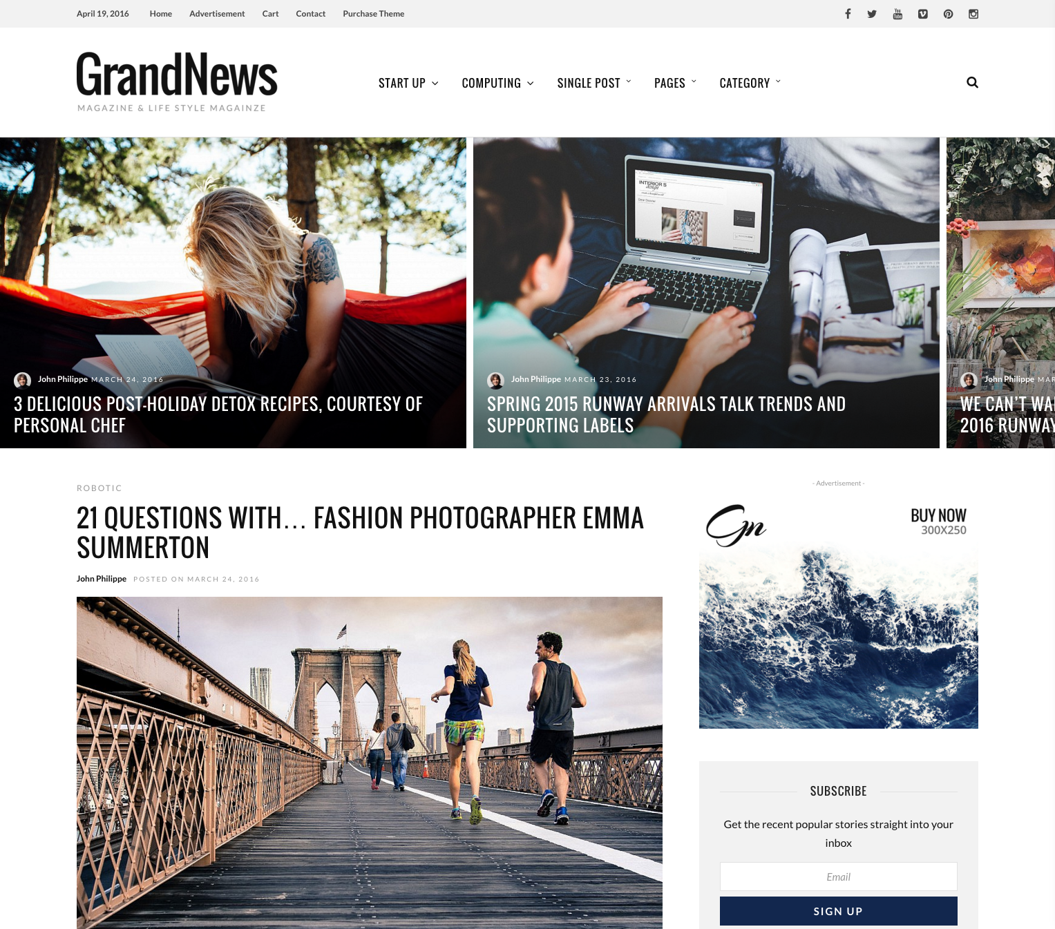 Grand News   Responsive Lifestyle   Magazine Theme – Just another WordPress site